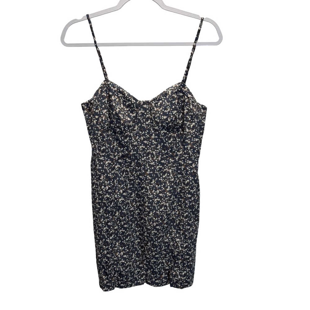 Blush BJ Floral Corset Slip Dress Spaghetti Strap Cottagecore Boho L
